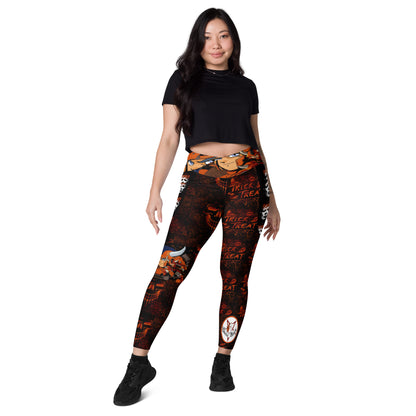 Trick 'R Treat Crossover leggings with pockets