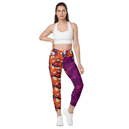 By Moonlight Crossover leggings with pockets