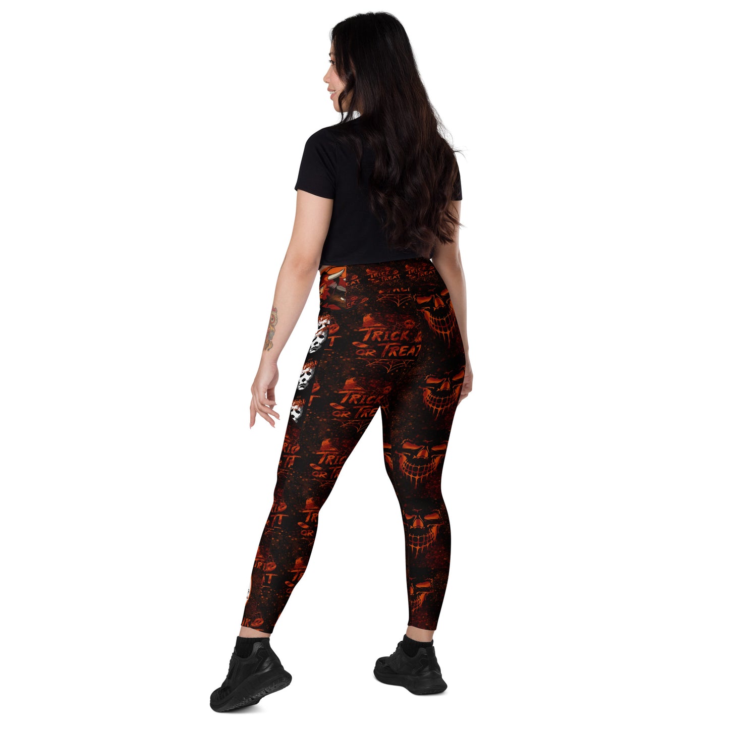 Trick 'R Treat Crossover leggings with pockets