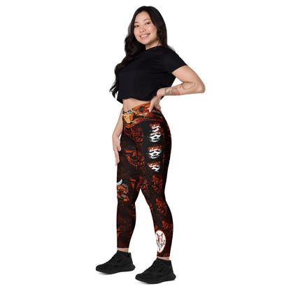 Trick 'R Treat Crossover leggings with pockets