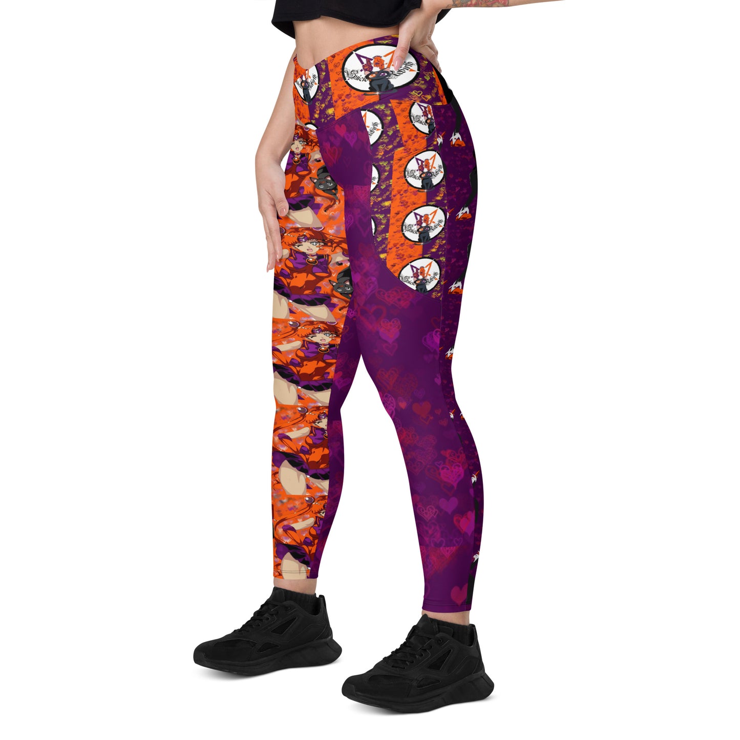 By Moonlight Crossover leggings with pockets