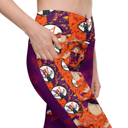 By Moonlight Crossover leggings with pockets