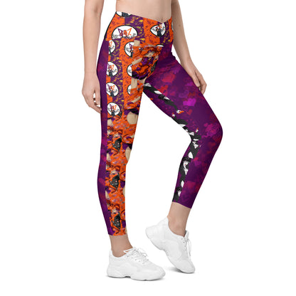 By Moonlight Crossover leggings with pockets