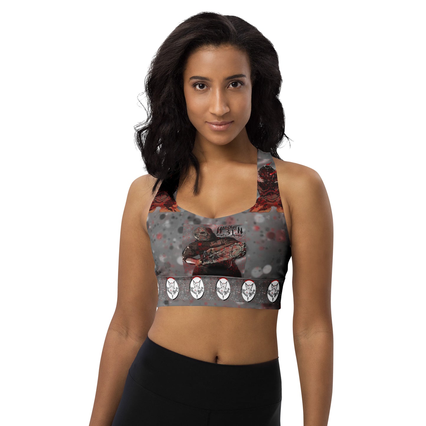 Goblin Massacre Longline sports bra