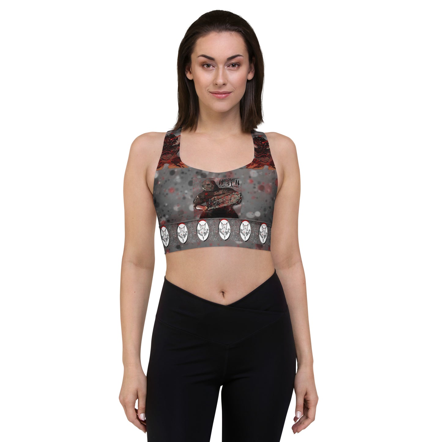 Goblin Massacre Longline sports bra