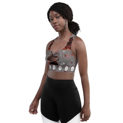 Goblin Massacre Longline sports bra