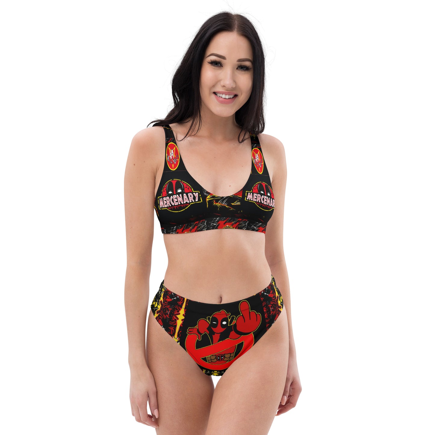 Mercenary Recycled high-waisted bikini