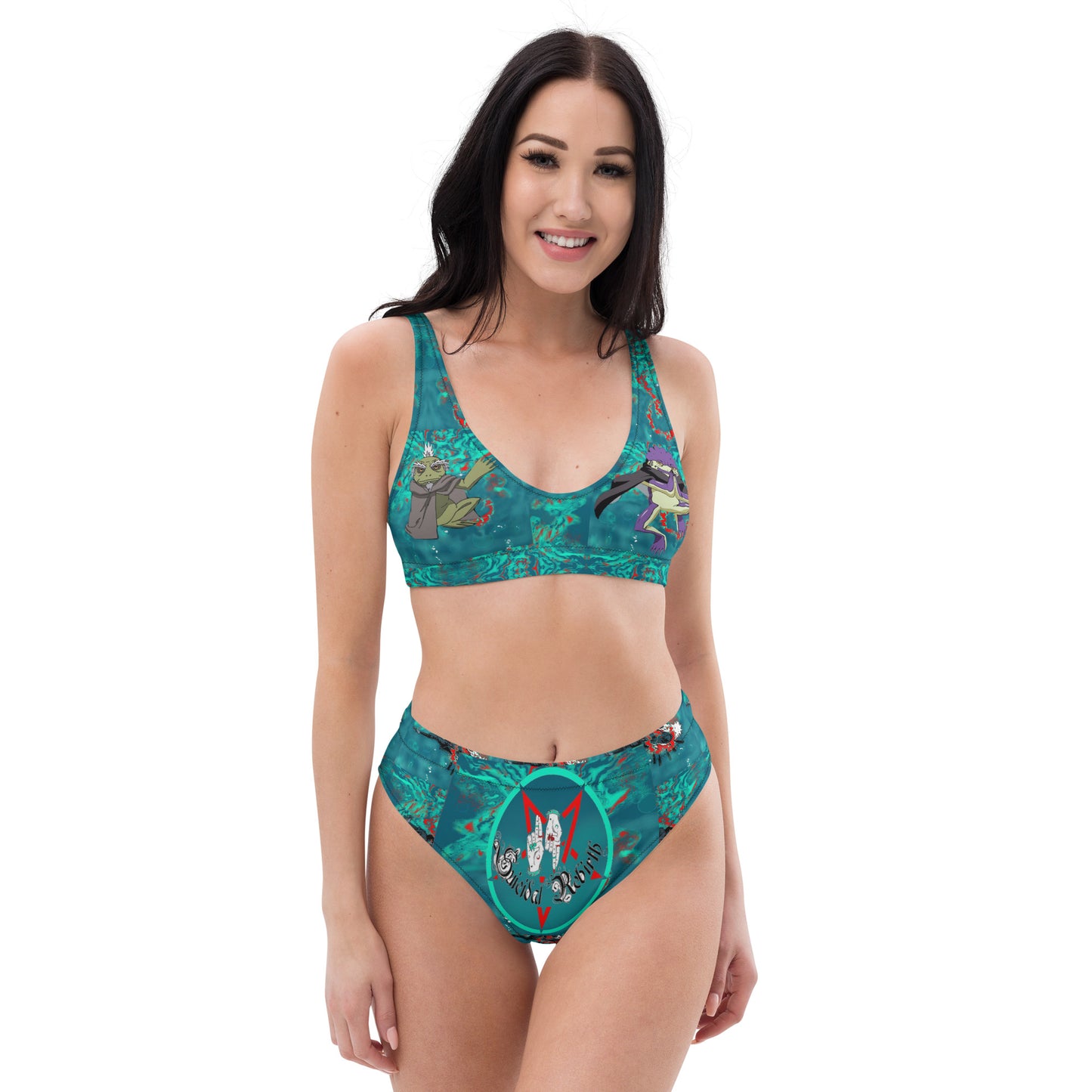 Pervy Recycled high-waisted bikini