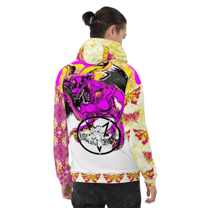 Bophomet Butterfly Skull Unisex Hoodie