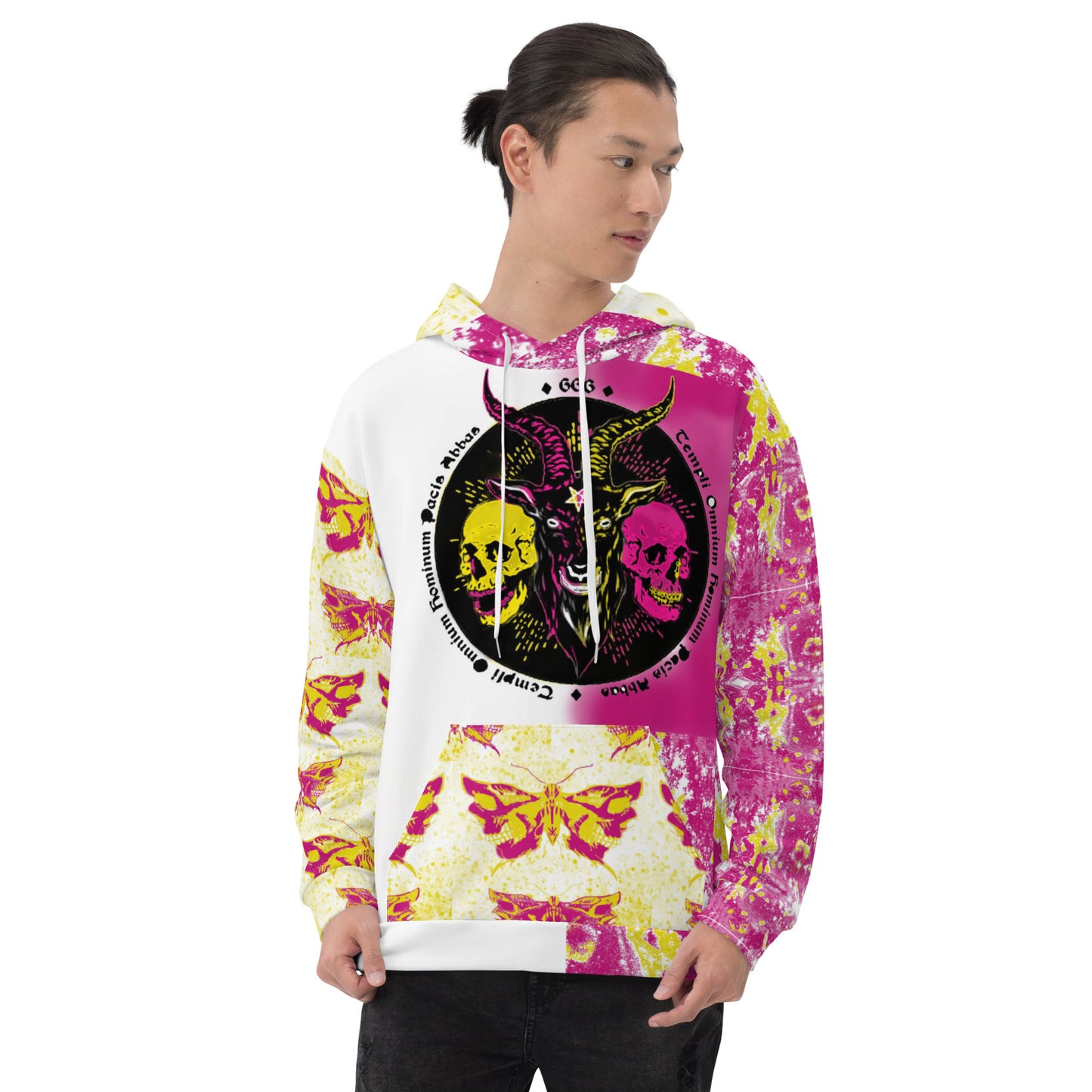 Bophomet Butterfly Skull Unisex Hoodie