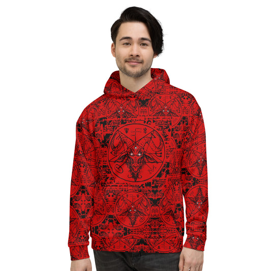 Bophomet Red Unisex Hoodie