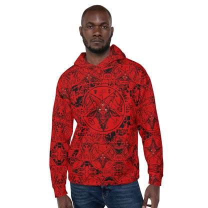 Bophomet Red Unisex Hoodie