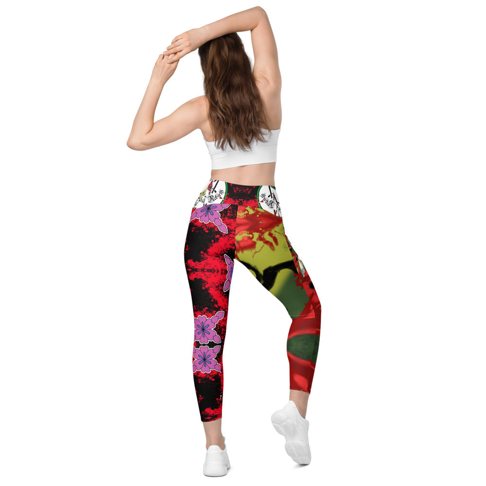 Demon Slayer Upper Moon 6 Crossover Leggings