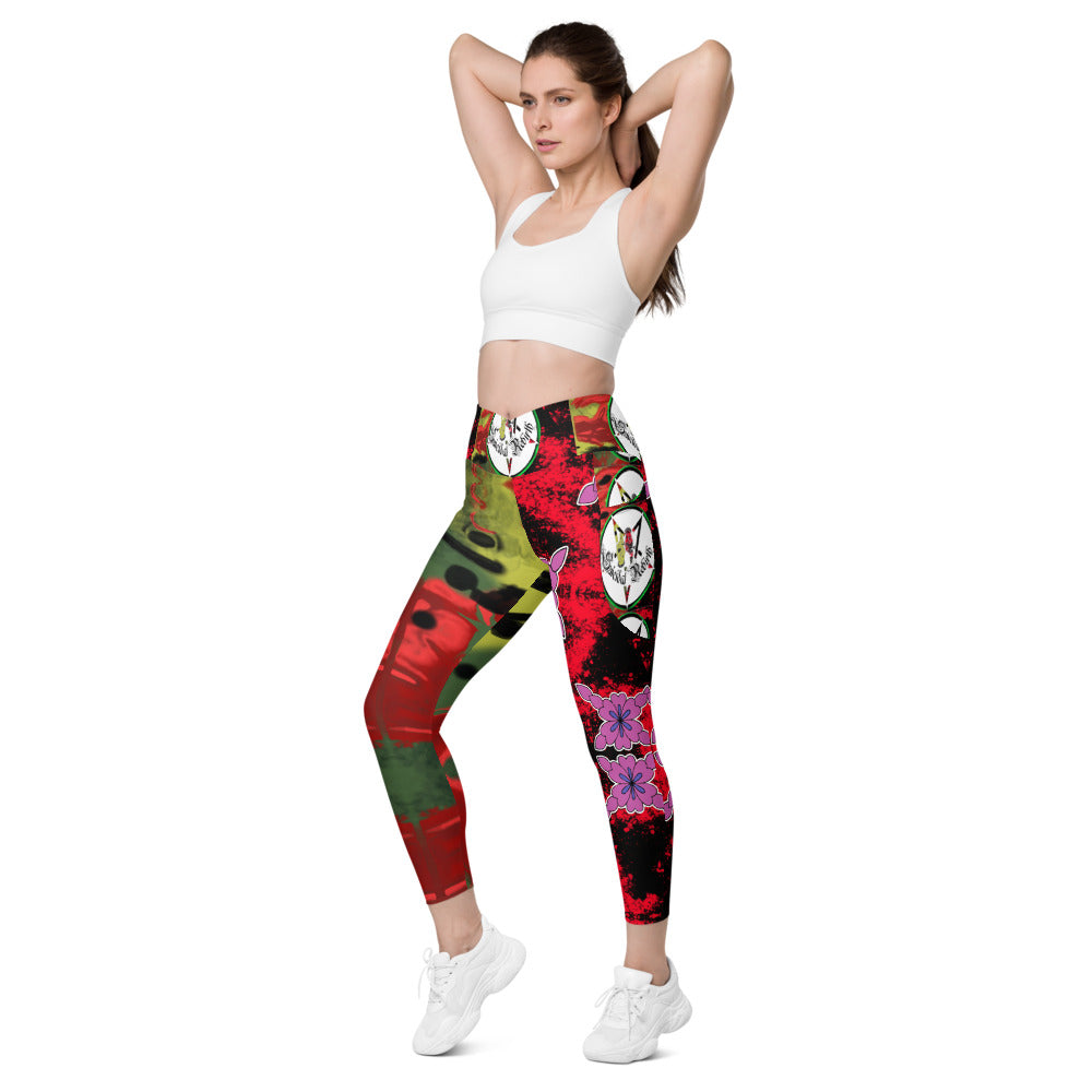 Demon Slayer Upper Moon 6 Crossover Leggings