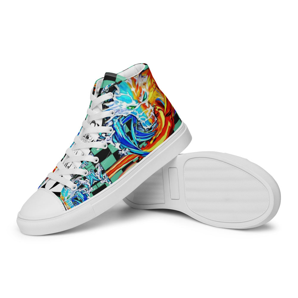 Demon Slayer Tanjiro Men’s High Top Anime Shoes