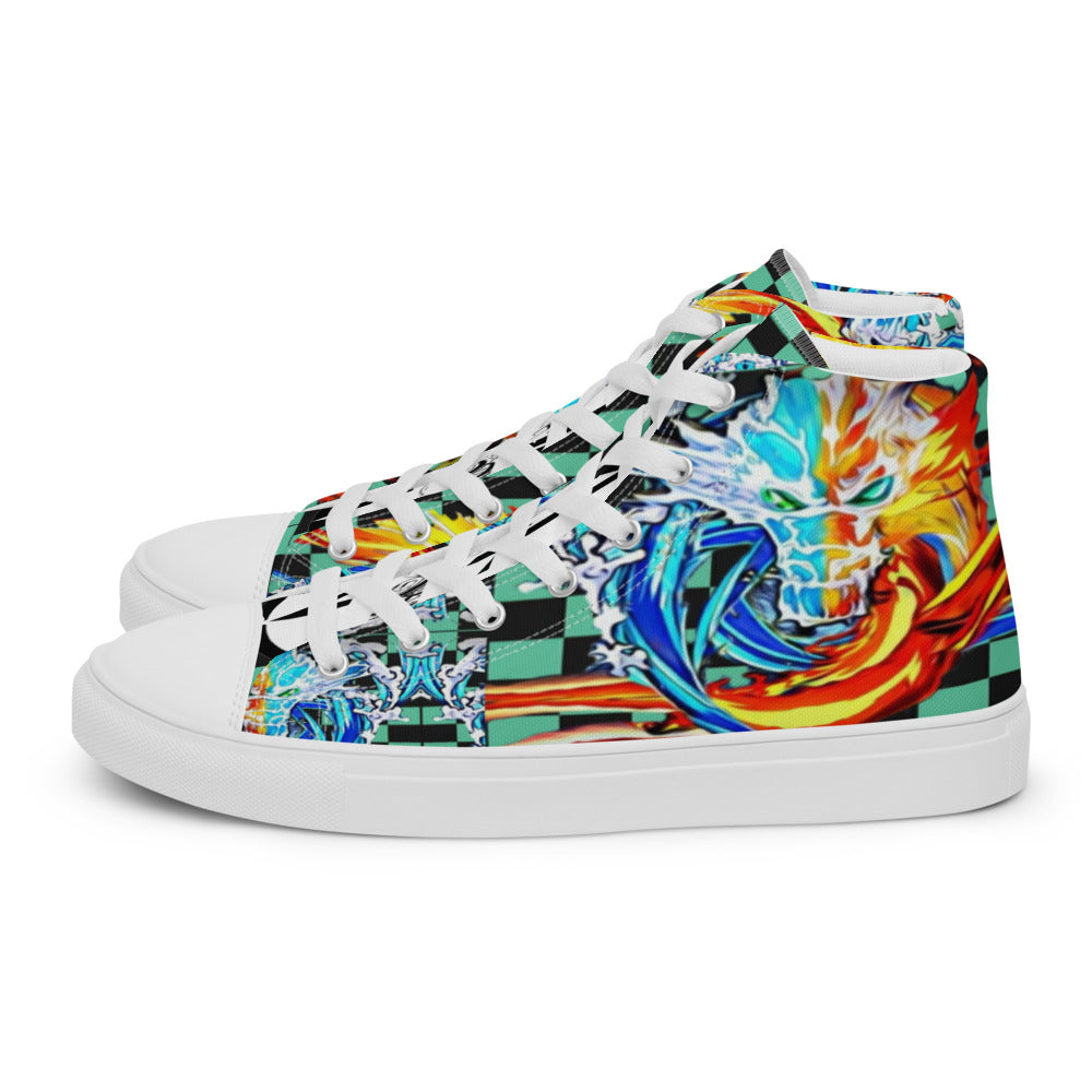 Demon Slayer Tanjiro Men’s High Top Anime Shoes