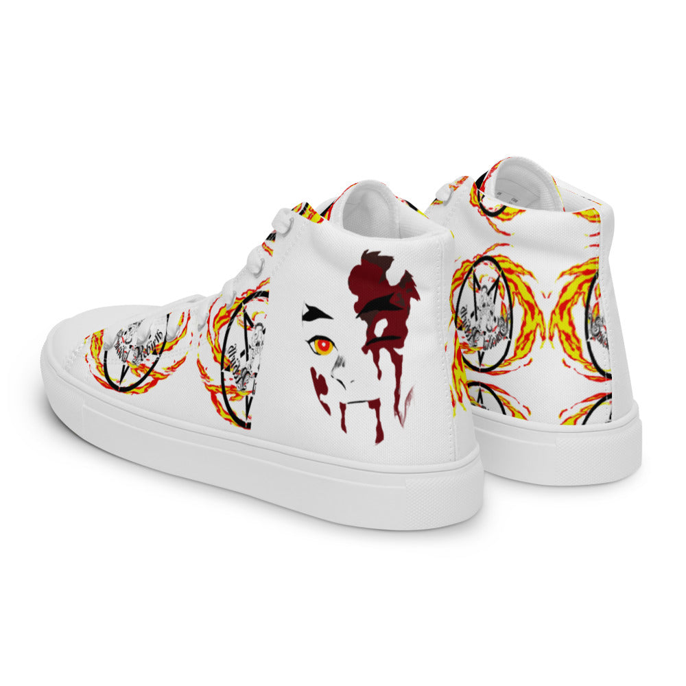 Demon Slayer Rengoku Men’s High Top Anime Shoes