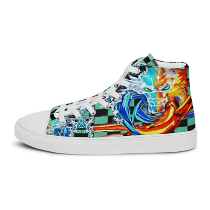 Demon Slayer Tanjiro Men’s High Top Anime Shoes