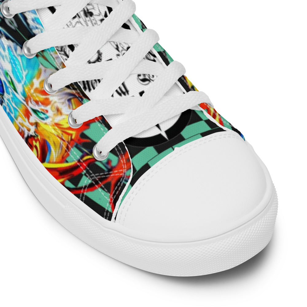 Demon Slayer Tanjiro Men’s High Top Anime Shoes