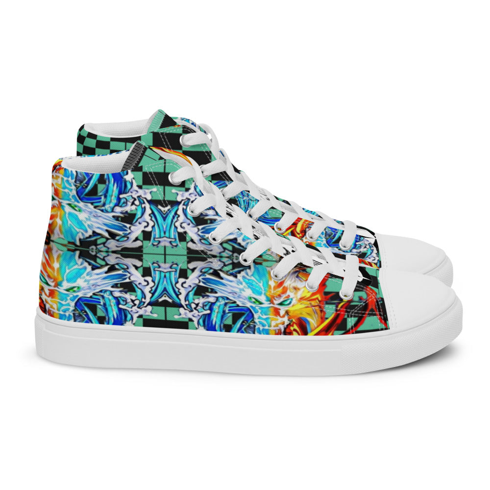 Demon Slayer Tanjiro Men’s High Top Anime Shoes